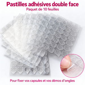 Collant double face pour ongles