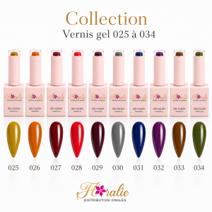 Collection de vernis gel floralie #25 à #34