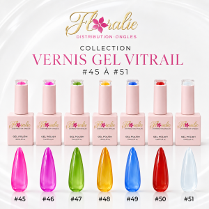 Collection vernis gel vitrail #45 à 51