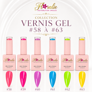 Collection vernis gel #58 à #63
