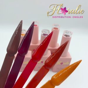 Collection de vernis gel floralie #68 à #72