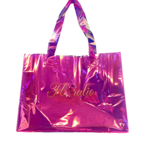 Sac floralie holographique rose