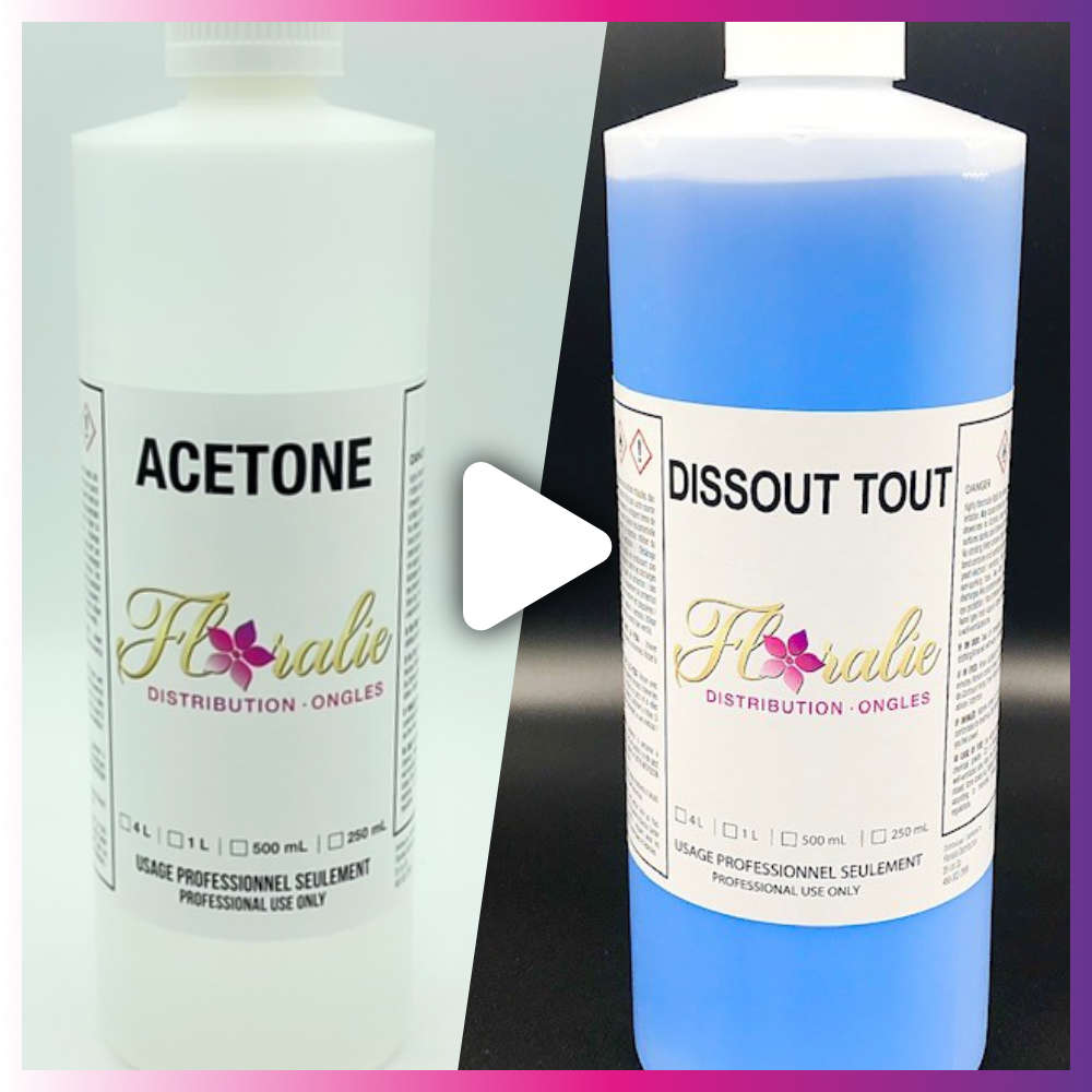 La différence entre l'acétone et le dissout tout