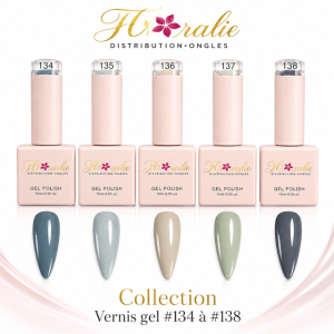 Collection vernis gel #134 à #138