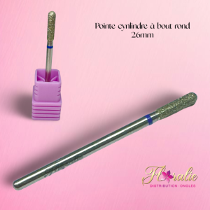 Pointe cylindre à bout rond 2.6mm (Embout diamant) 9