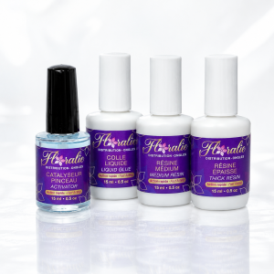 Kit résine action rapide et catalyseur pinceau