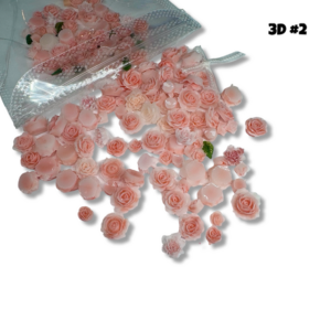 Fleur 3d nail art #2