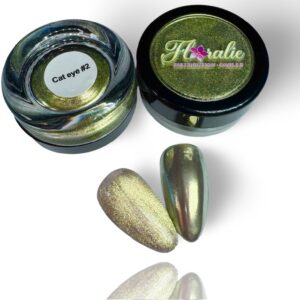 Poudre Chrome Cat Eye #2 – Effet Magnétique & Chromé