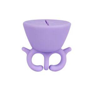Support à bouteille en silicone – Bague pratique pour vernis ou gel (lilas)