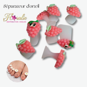 Séparateurs d’orteils funky – Framboise