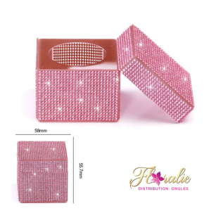 Pot en cristal scintillant(rose) – Utilisation pour monomère ou décorations