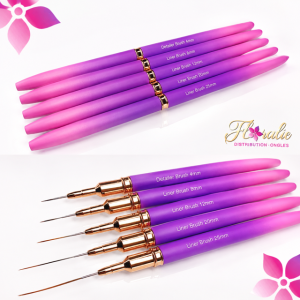 Ensemble de pinceaux liner professionnels Floralie