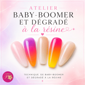 Atelier babyboomer et dégradé à la résine