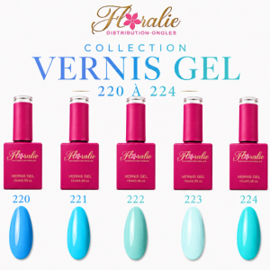 Collection vernis gel #220 à 224