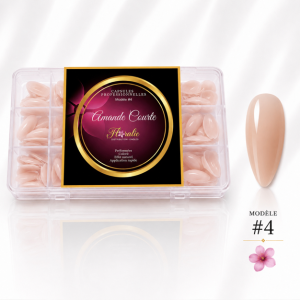 Capsules Professionnelles Colorées Amande Courte – Modèle #4