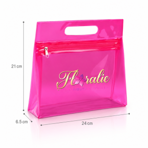 Sac transparent Floralie – Rose