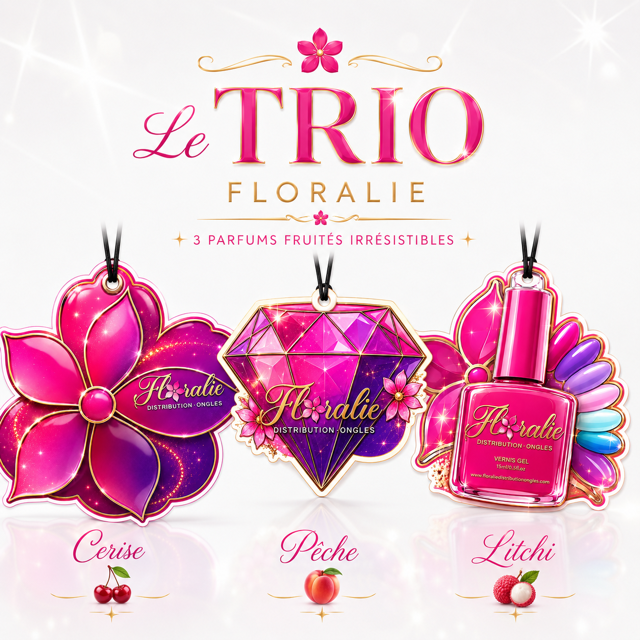Trio de diffuseurs parfumés pour voiture – Floralie
